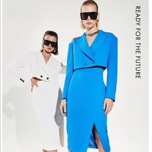 Karen Millen Limited Edition Tux Pencil Dress